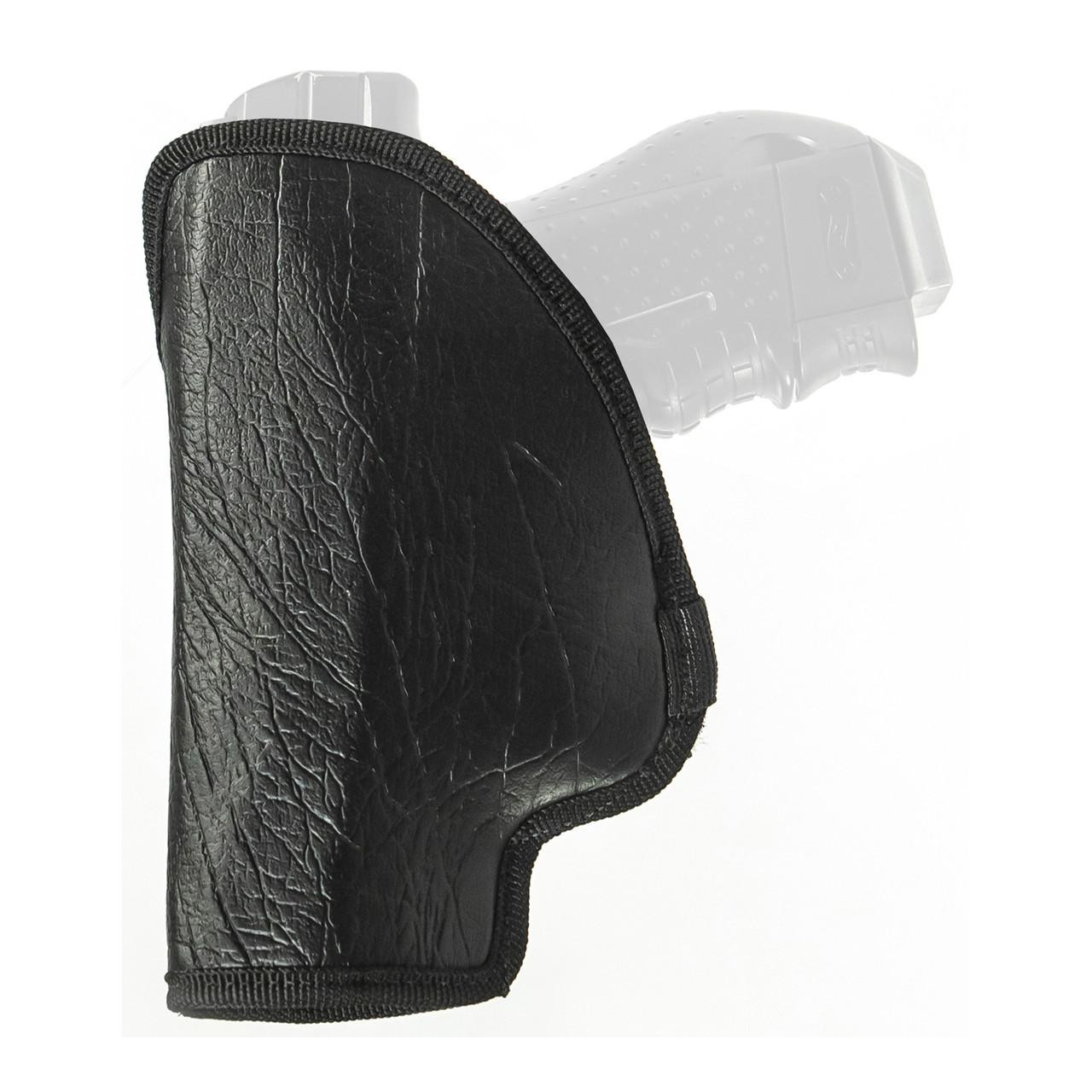 Tagua TAGUA TWHS FOR GLK 26 RH BLK, Black leather handgun holster with zipper for Glock 26 pistol.