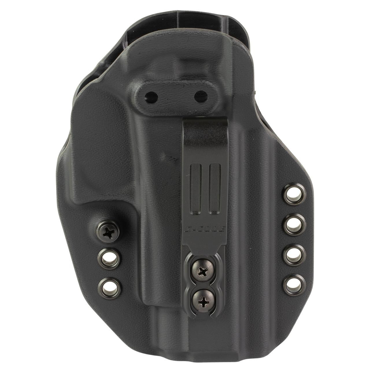 G-Code G-CODE PRIME CARRY for Glock 48, holster with adjustable retention screws and a sleek black design.