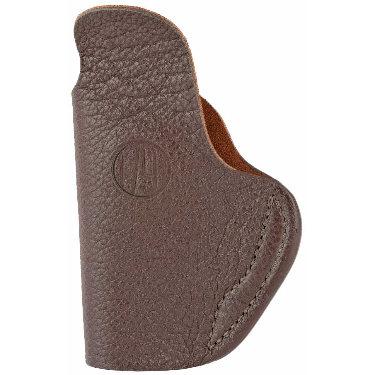1791 Gunleather 1791 FAIR CHASE DH IWB BRN RH SZ1, leather inside-the-waistband (IWB) gun holster in brown color with stitched detailing and embossed logo