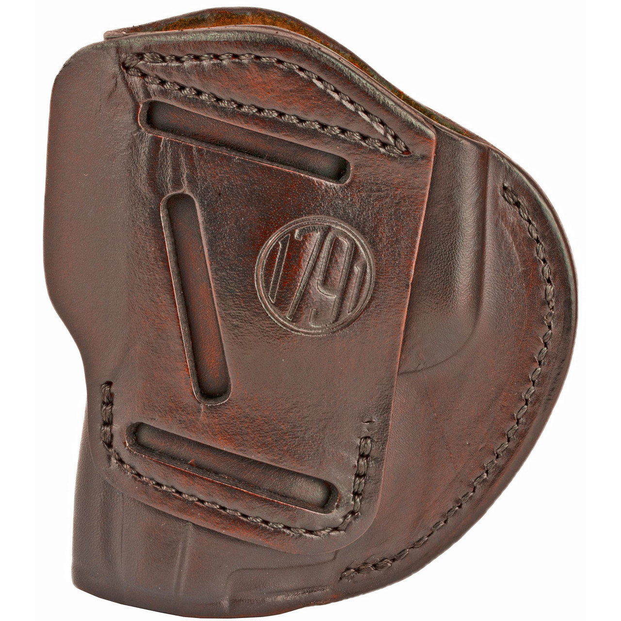 1791 Gunleather 4WH-5-SBR-R, high-quality brown leather gun holster with reinforced stitching and adjustable retention strap.