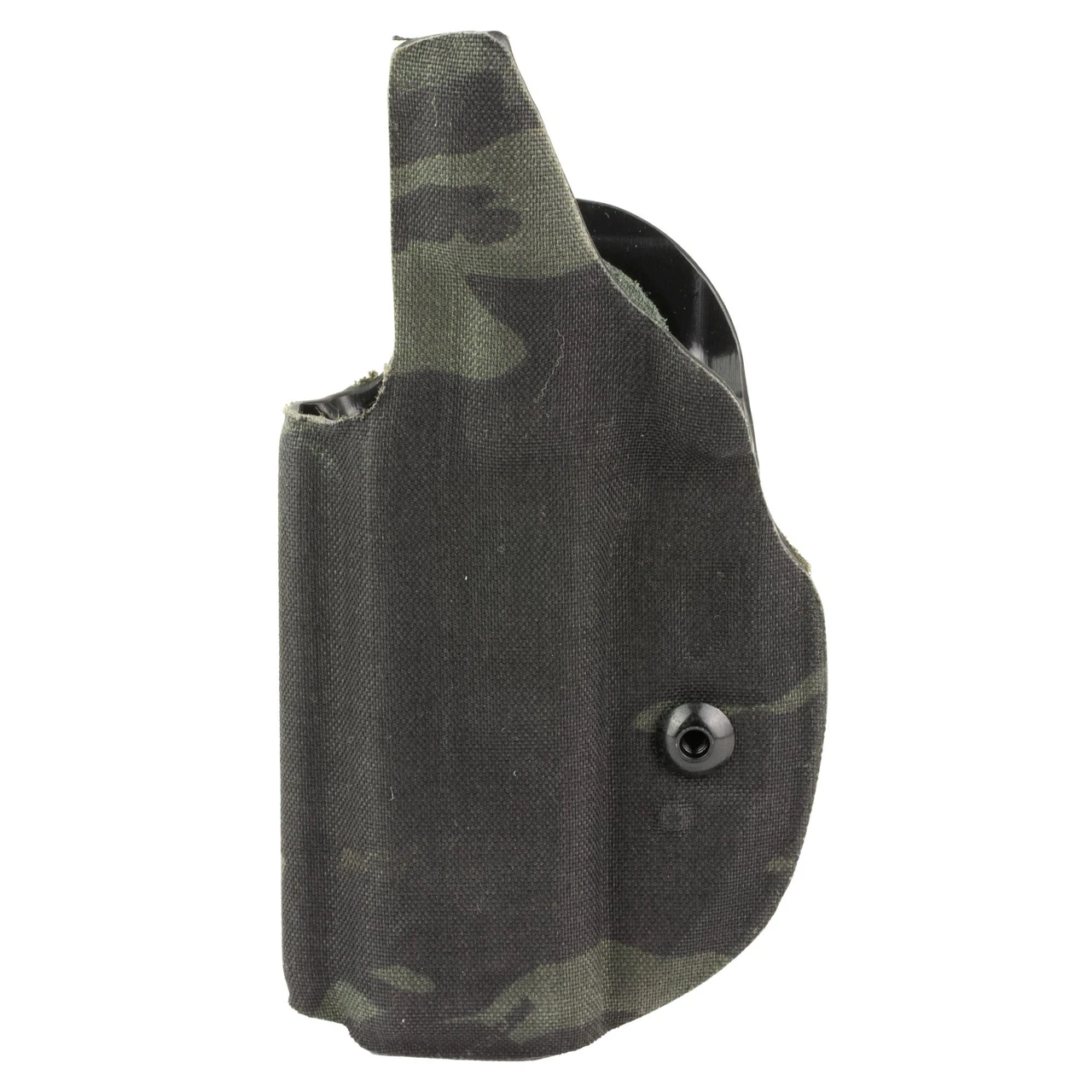 Safariland 20-199-711 Boltaron IWB Holster - Minimalist Design for S&W Shield EZ 9/Equalizer with Adjustable Tension & Suede Lining, featuring a camouflage pattern and black retention screw.