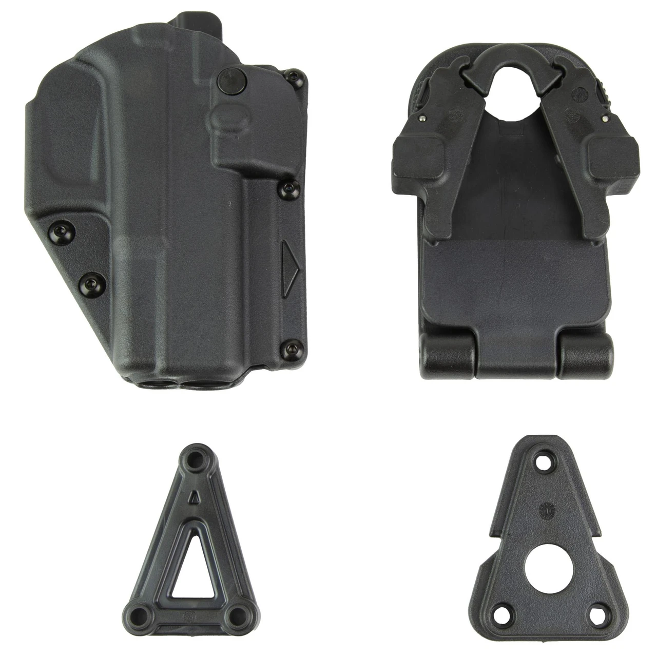 Rapid Force Level 2 Retention Duty Holster R2-B-0057-BK-RH, durable black OWB holster and mounting accessories designed for law enforcement and competitive shooters.