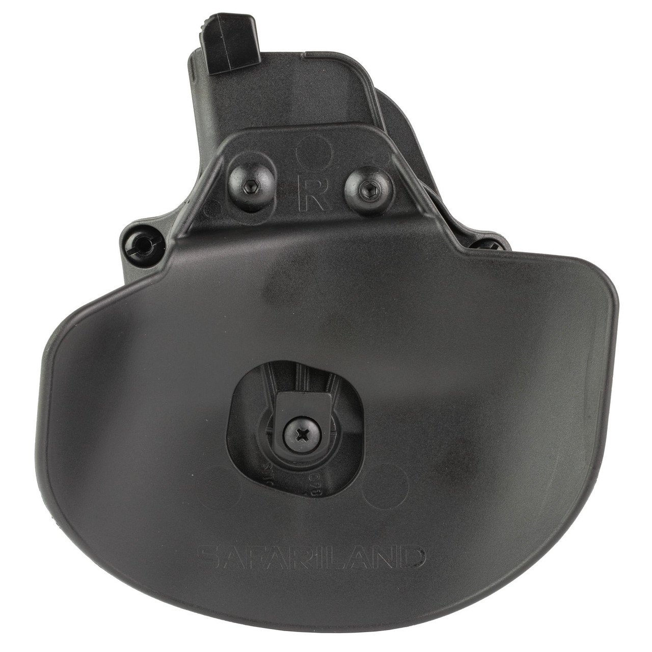 Safariland Solis ALS Holster for Sig P365 X-Macro, STX Black Finish, open-top design with secure retention, portable holster for concealed carry and tactical use.