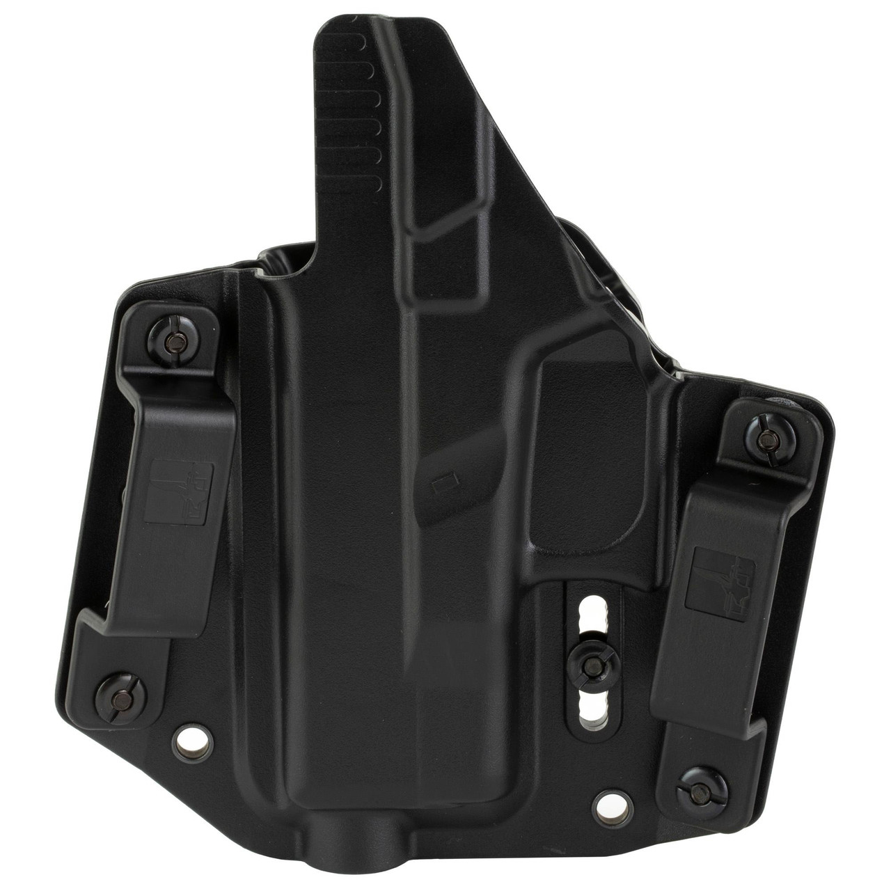 Bravo Concealment BC10-1003 Adaptive OWB Holster - Premium Outside Waistband Carry for Ultimate Concealment, black discreet gun holster with adjustable retention and modular carry options.