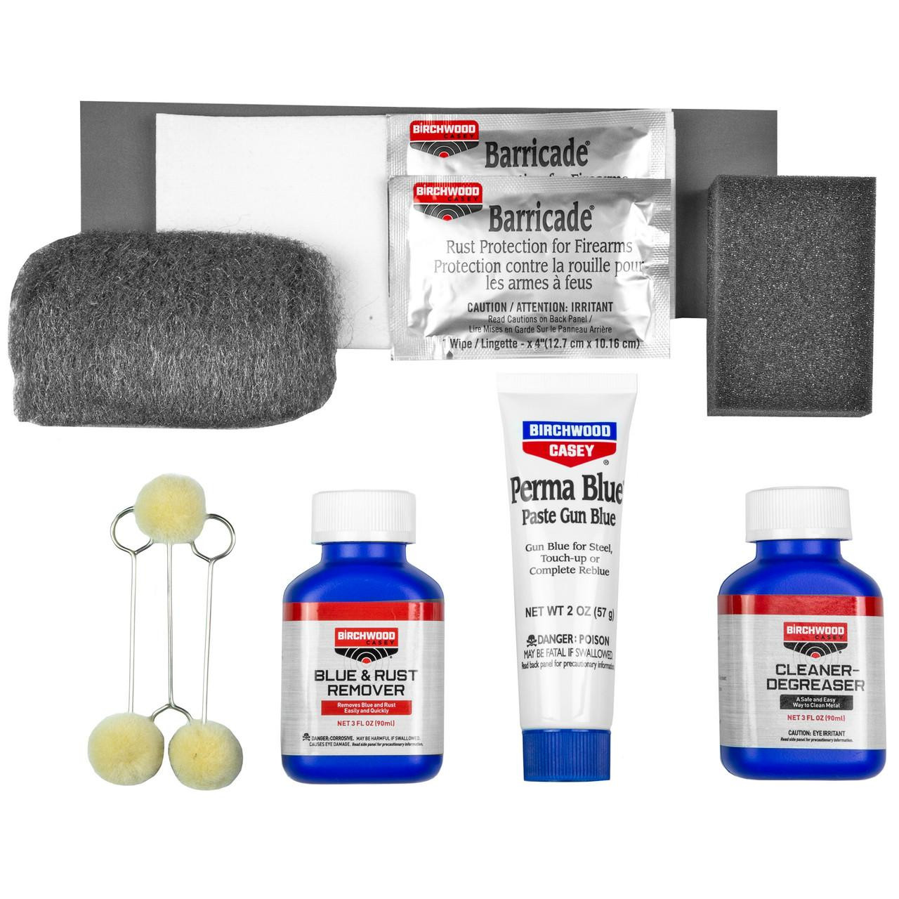 Birchwood Casey BC-13701 Birchwood Casey PERMA BLUE Paste Gun Blue Kit - Fast-Acting Blue-Black Finish for Firearm Maintenance BC13701