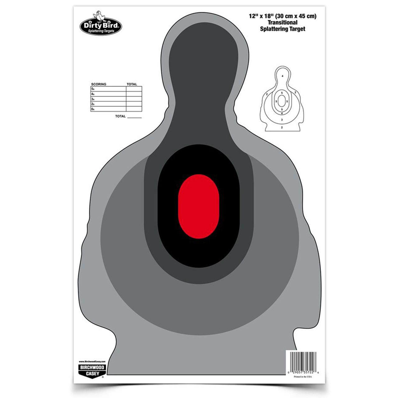 Birchwood Casey BC-35727 Birchwood Casey Dirty Bird Transitional Silhouette Targets - 8 Pack for Accurate Shooting BC35727