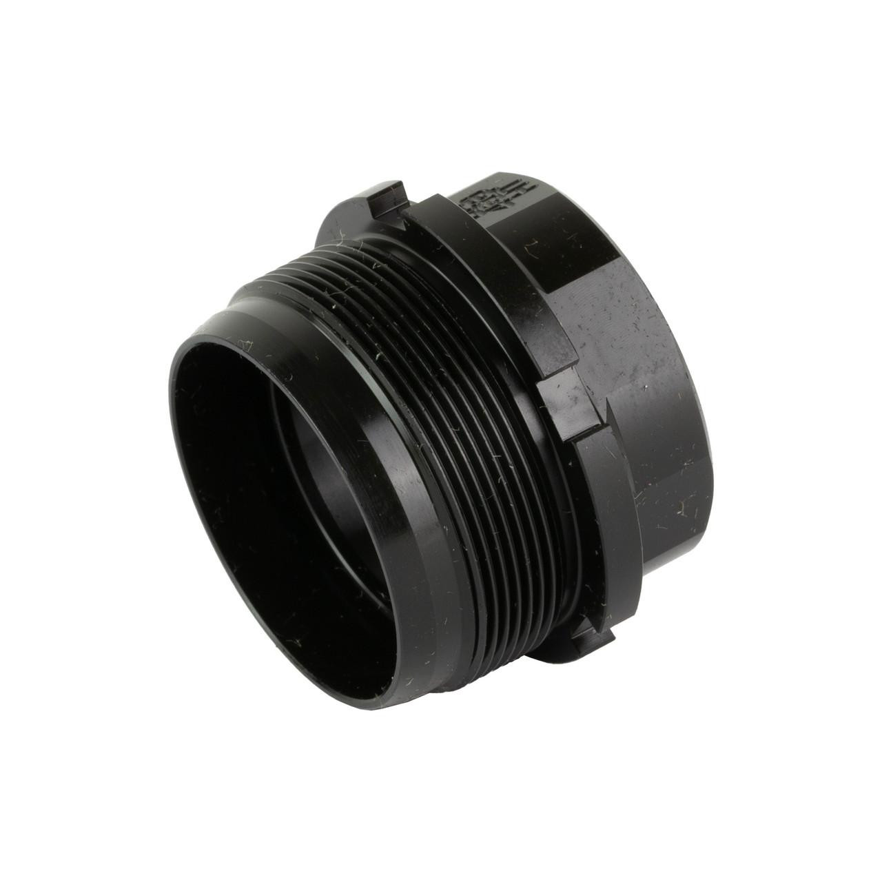 Dead Air Armament DEAD AIR XEMAX HUB PATTERN 1 3/8-24, black cylindrical firearm suppressor hub with threading design.