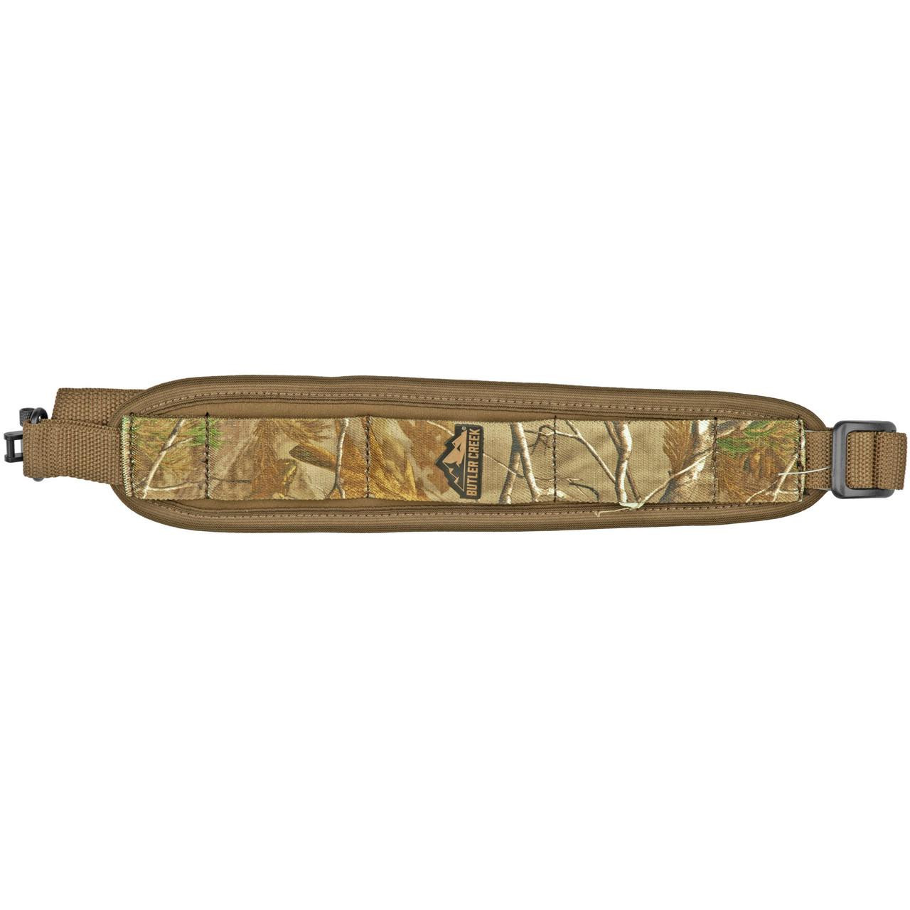 Butler Creek 181019 sling comfort stretch RTX, camouflage pattern sling for firearm or archery equipment.