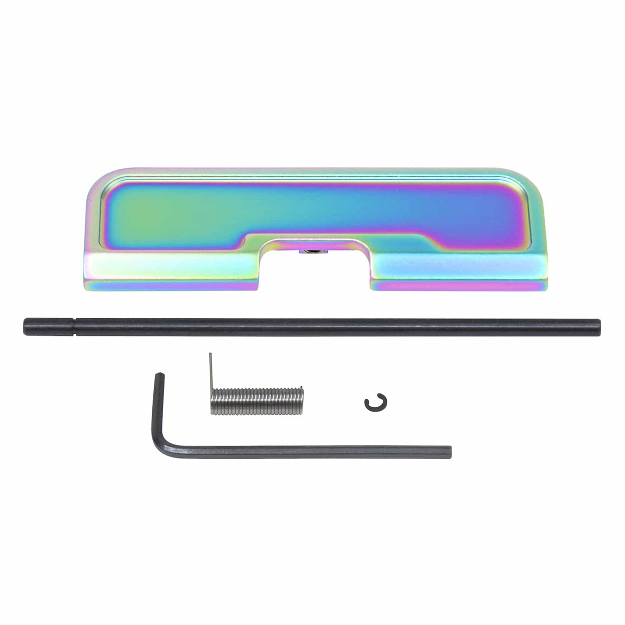 Guntec USA 223GATE-G3-M-RPVD Ejection Port Dust Cover Assembly (Gen 3) (Matte Rainbow PVD Coated)