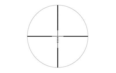 BSA Optics BSA OPTIX 3-9X40 BDC-8 BLK, rifle scope reticle with crosshair design and measurement marks for precise aiming.