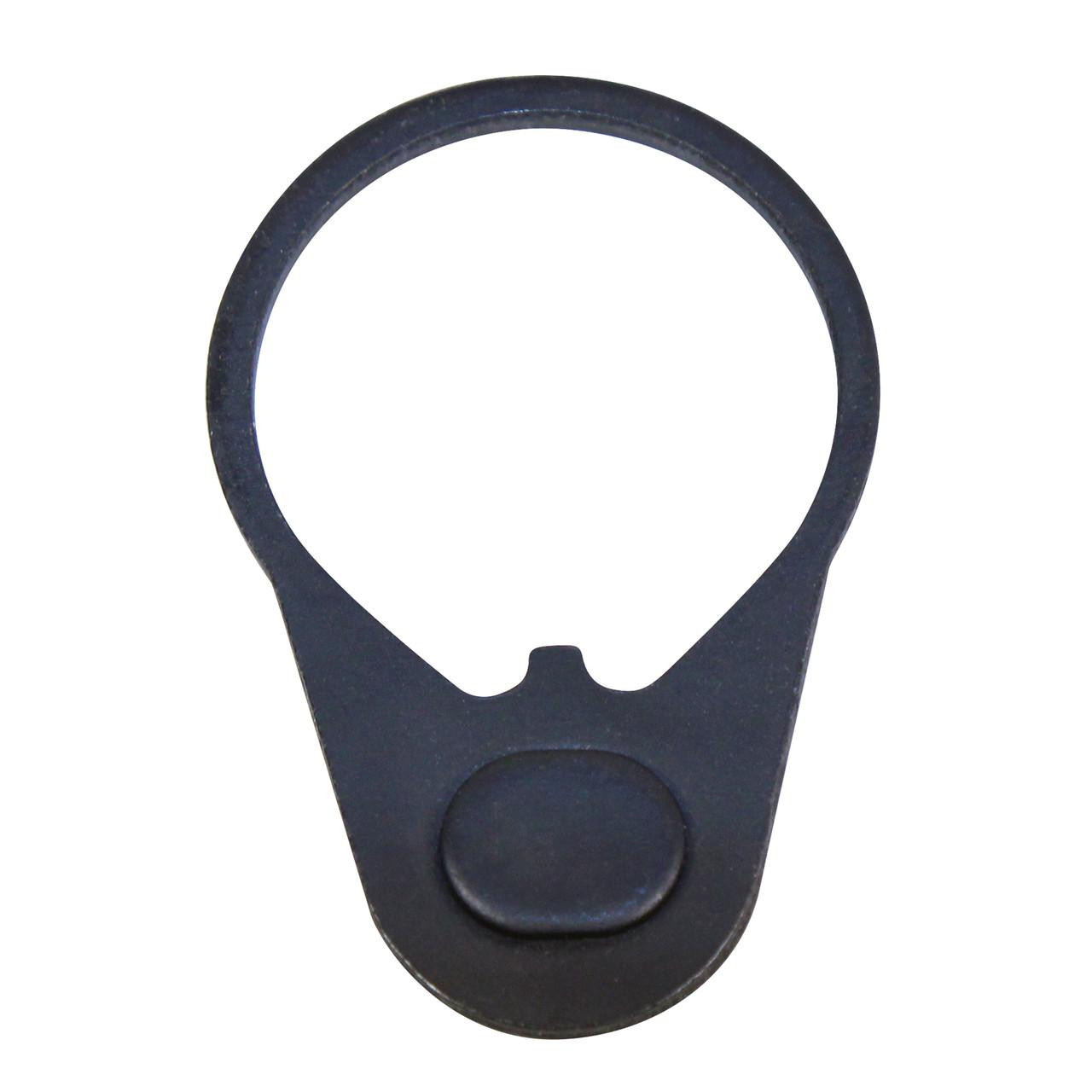 Guntec USA ENDPLATE AR-15 Receiver End Plate, black metal firearm accessory for AR-15 rifles.