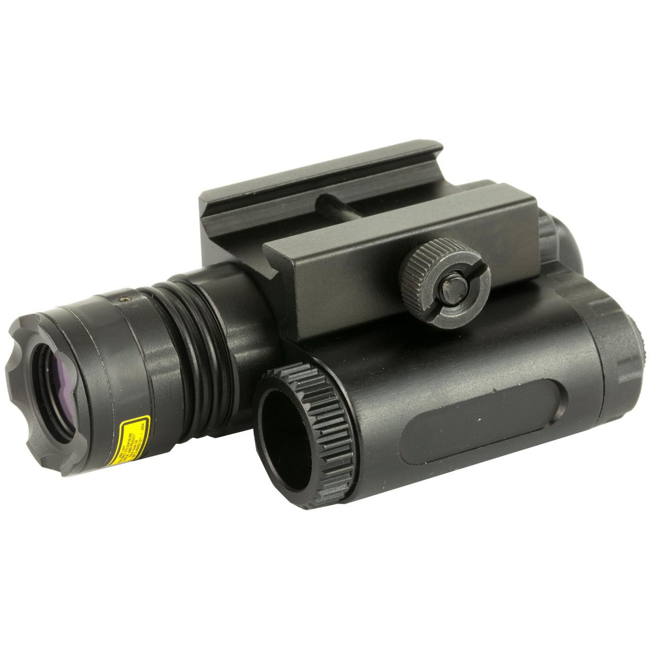Leapers, Inc. - UTG UTG BULL DOT COMPACT GREEN LASER, compact tactical laser sight with mounting rail and green laser illumination for firearms.