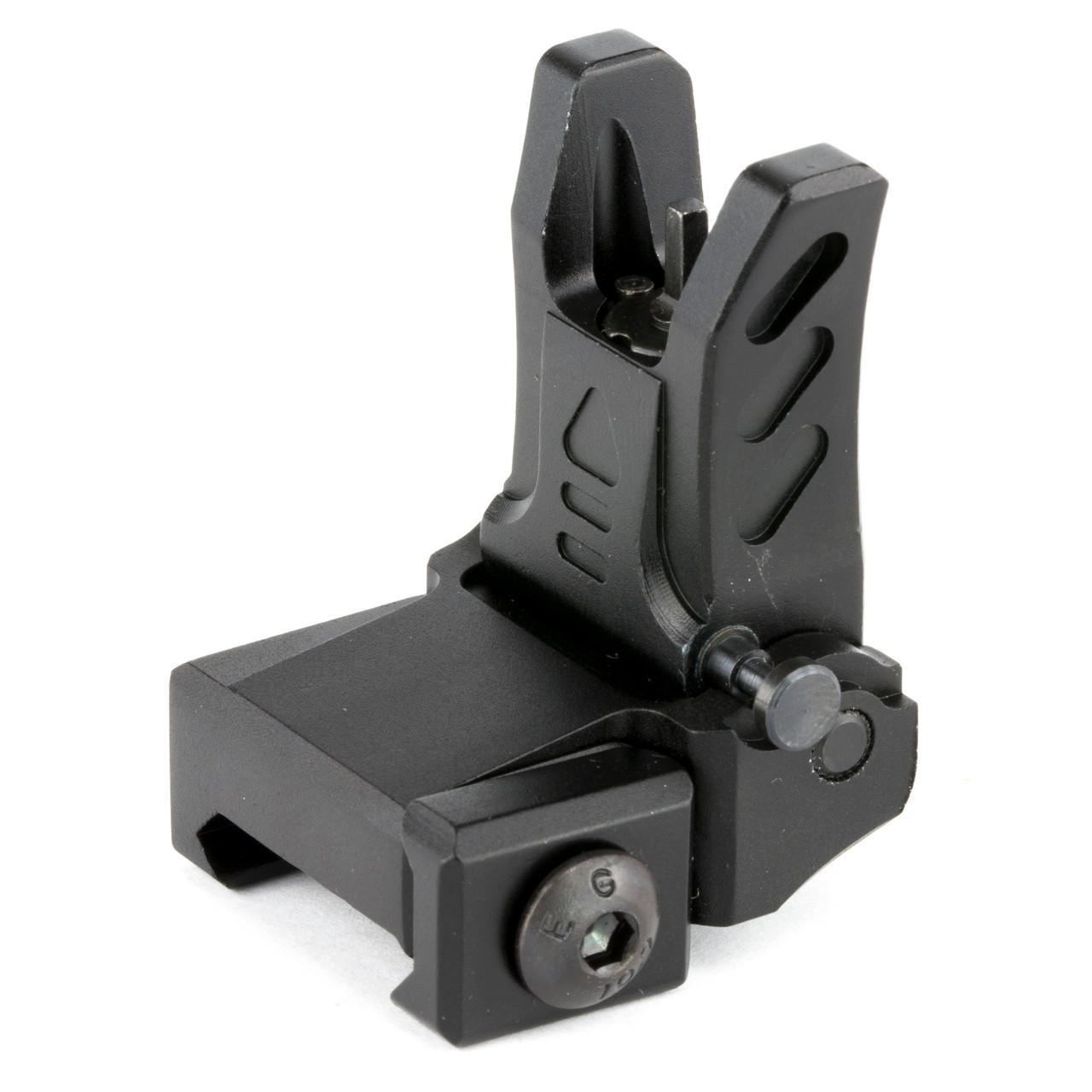 Leapers, Inc. - UTG UTG Low Pro Flip-Up Front Sight, black metal firearm sight with adjustable flip-up mechanism.