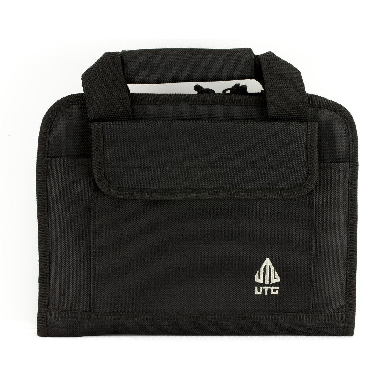 Leapers, Inc. - UTG PVC-PC01B, black padded carrying case for firearms or accessories with handles and front pocket.