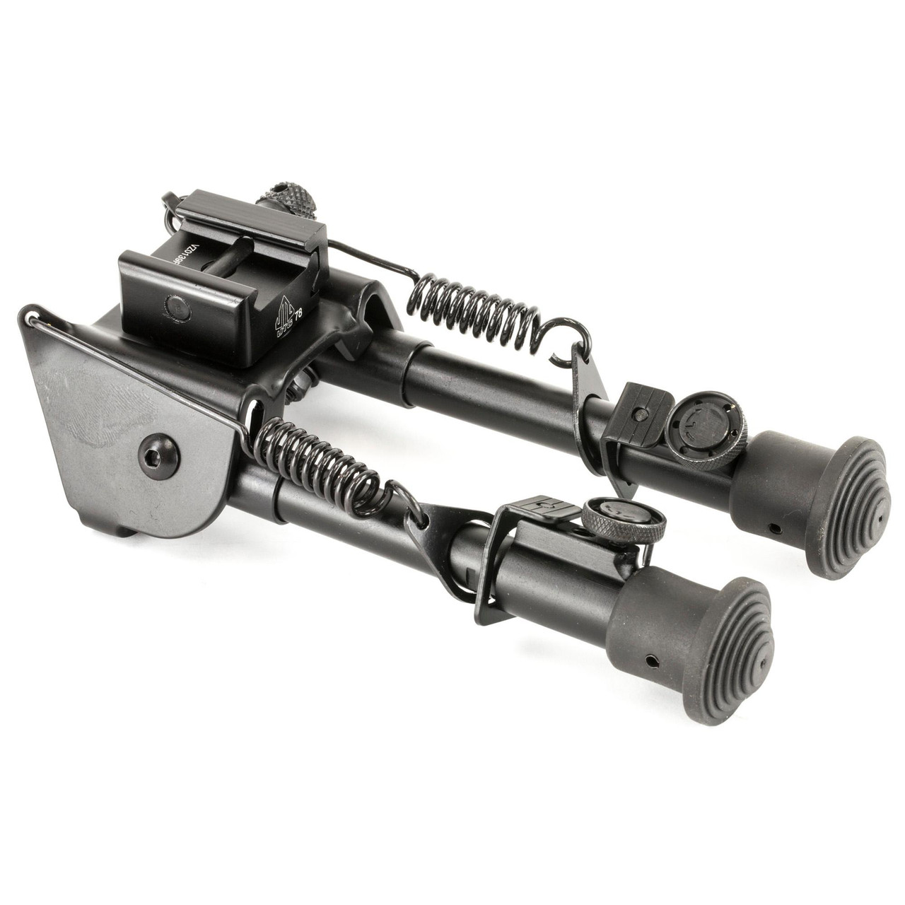 Leapers, Inc. - UTG TL-BP78, tactical bipod with adjustable height, metal construction, rubber feet, and swivel mechanism for firearm stability.