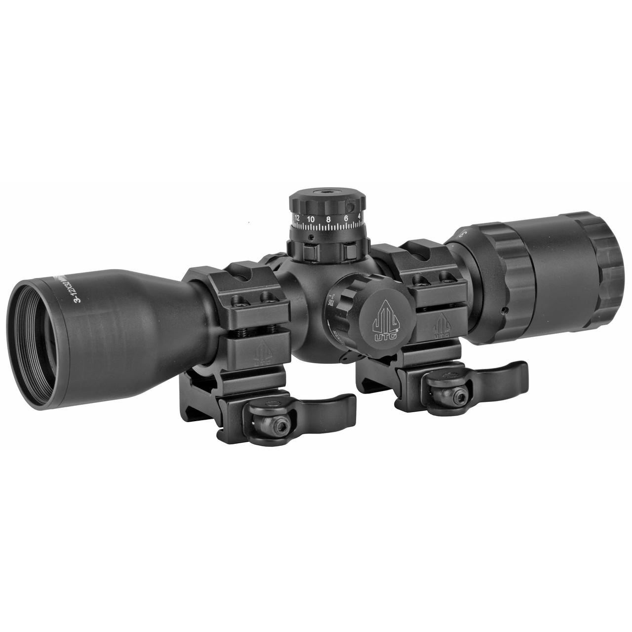 Leapers, Inc. - UTG SCP-M312AOWQ Leapers / UTG SCP-M312AOWQ 3-12X32 Scope Side Ao Mildot Qd UTGSCPM312AOWQ
