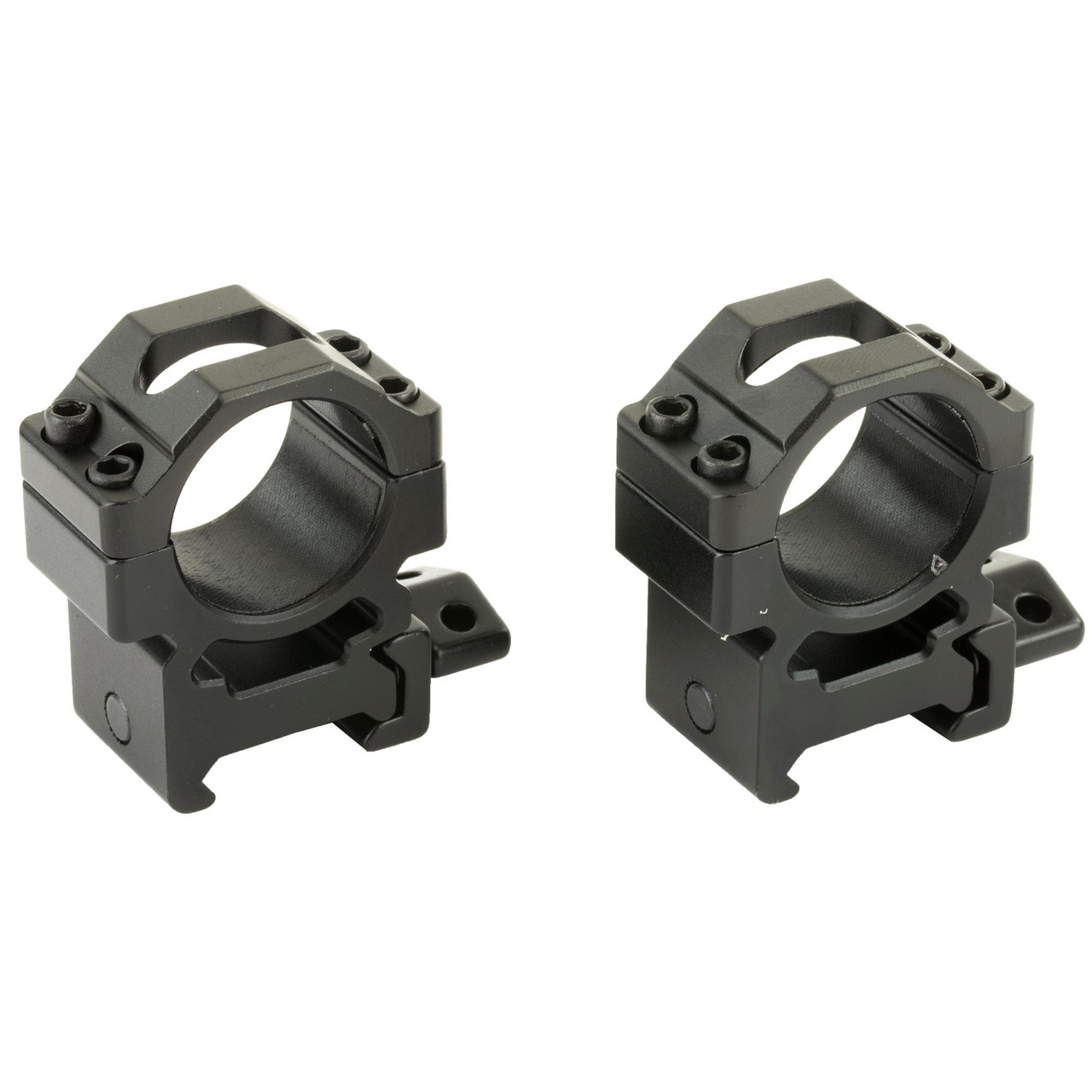 Leapers, Inc. - UTG RG2W1154 scope rings, black metal mounting rings for riflescopes.
