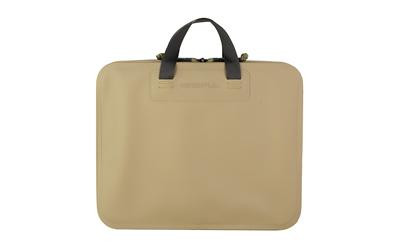 Magpul Industries Magpul DAKA Double Pistol Case MAG1360-245, beige water-resistant firearm storage case with dual compartments and secure zipper closures for safe transport and protection of pistols.
