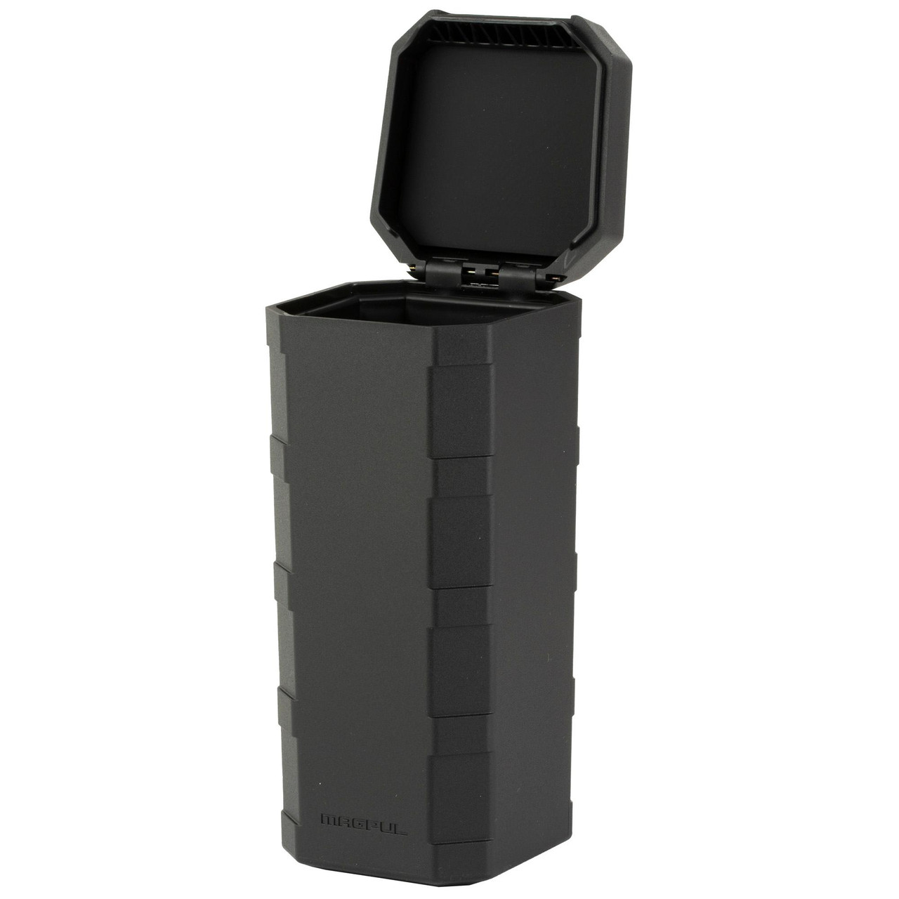Magpul Industries Magpul DAKA Can 2.0 - Weather Resistant Storage Solution, black rugged storage container with high-density foam lining and lid open showing interior.