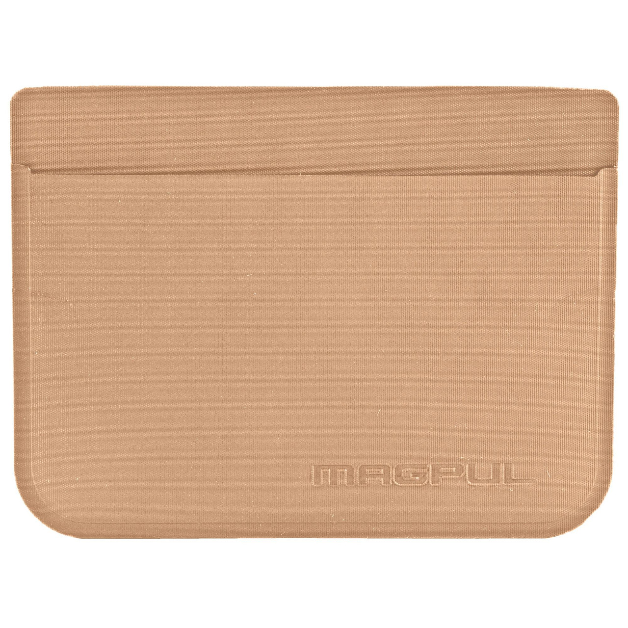 Magpul Industries Magpul DAKA Everyday Folding Wallet, beige minimalist wallet with embossed logo, durable construction, holds 7 cards and includes an ID window.