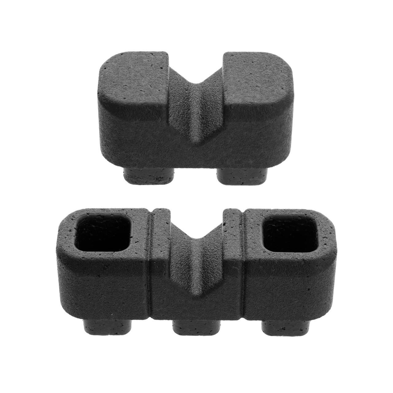 Magpul Industries MAGPUL DAKA V-BLACK KIT BLK, black protective storage corner units for firearm accessories.