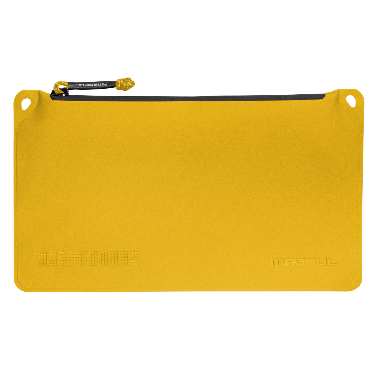 Magpul Industries Magpul DAKA Medium Pouch MAG857-720, durable waterproof zippered storage pouch in yellow, ideal for organizing tools and outdoor gear.