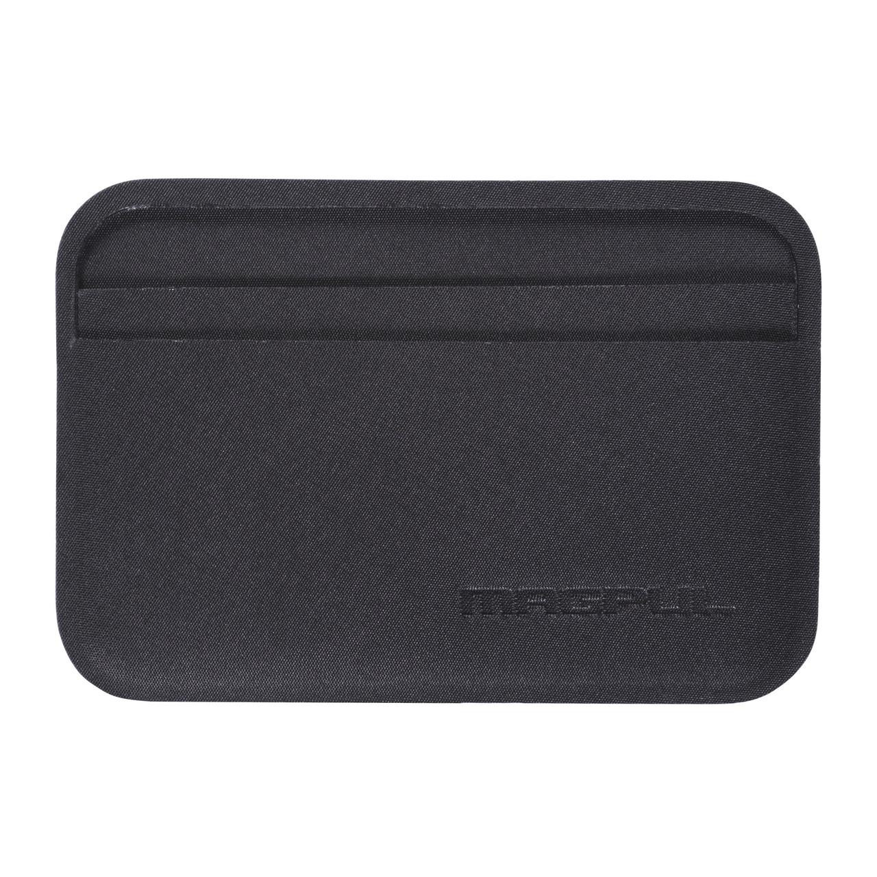 Magpul Industries MAGPUL DAKA EVERYDAY WALLET BLK, black compact wallet with multiple card slots and textured surface.