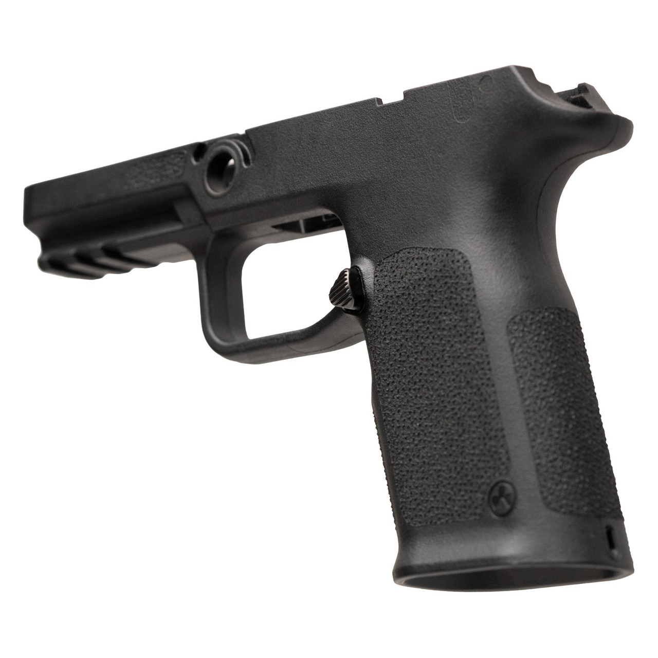 Magpul Industries EHG SG9 Full Size Grip Frame for SIG Sauer P320, black textured grip with trigger and magazine release, enhanced for stability and performance.