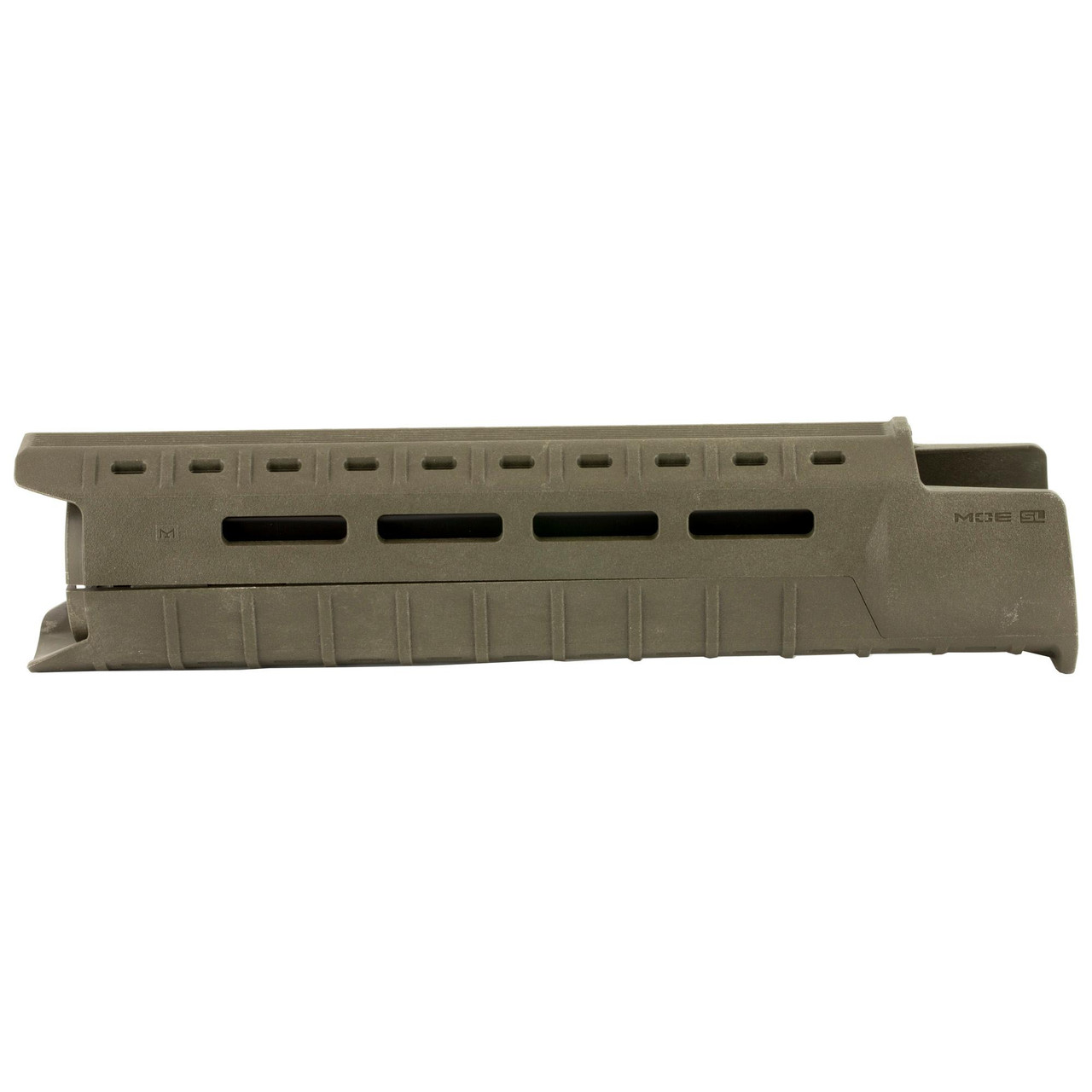 Magpul Industries MAG551-ODG MOE SL Hand Guard for AR15/M4, lightweight and durable with M-LOK slots for versatile accessory attachment, in OD Green color.