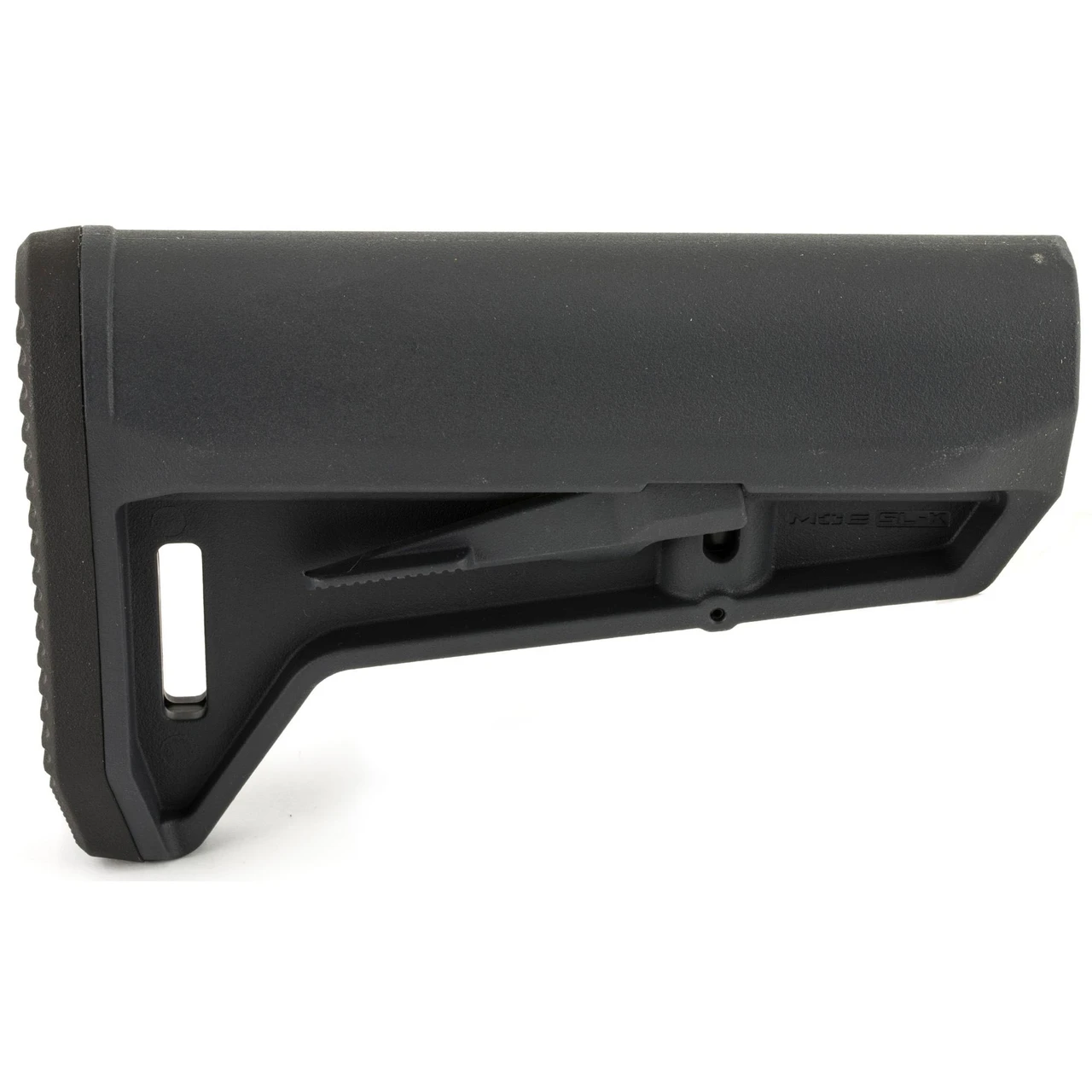 Magpul Industries MAG626-GRY SL-K Buttstock for AR15/M4, compact lightweight design with ambidextrous features and easy sling mount, shown in black.