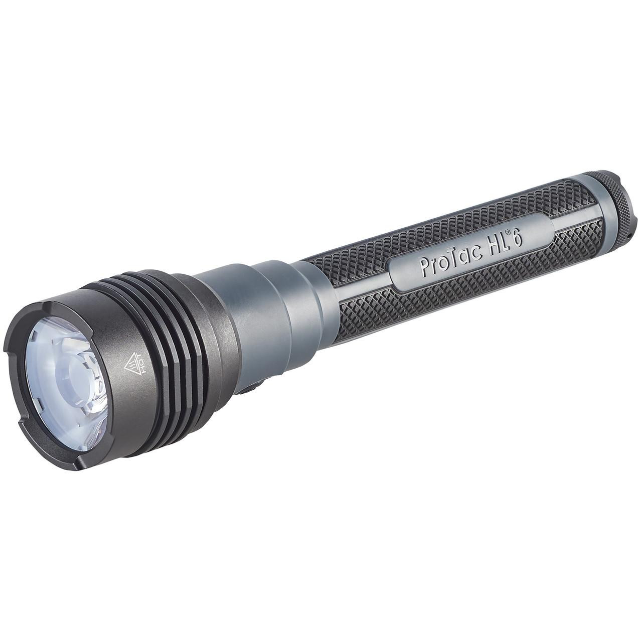 Streamlight PROTAC HL 6 W/USB BLK, high-powered tactical flashlight with durable black finish and integrated USB charging port.
