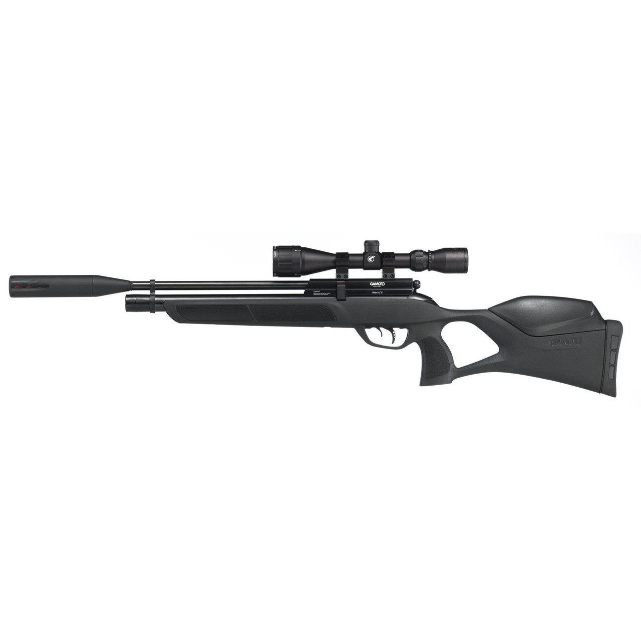 Gamo USA 600054S Urbana Pcp .22 Cal Pellet Black, air rifle with scope on a white background.