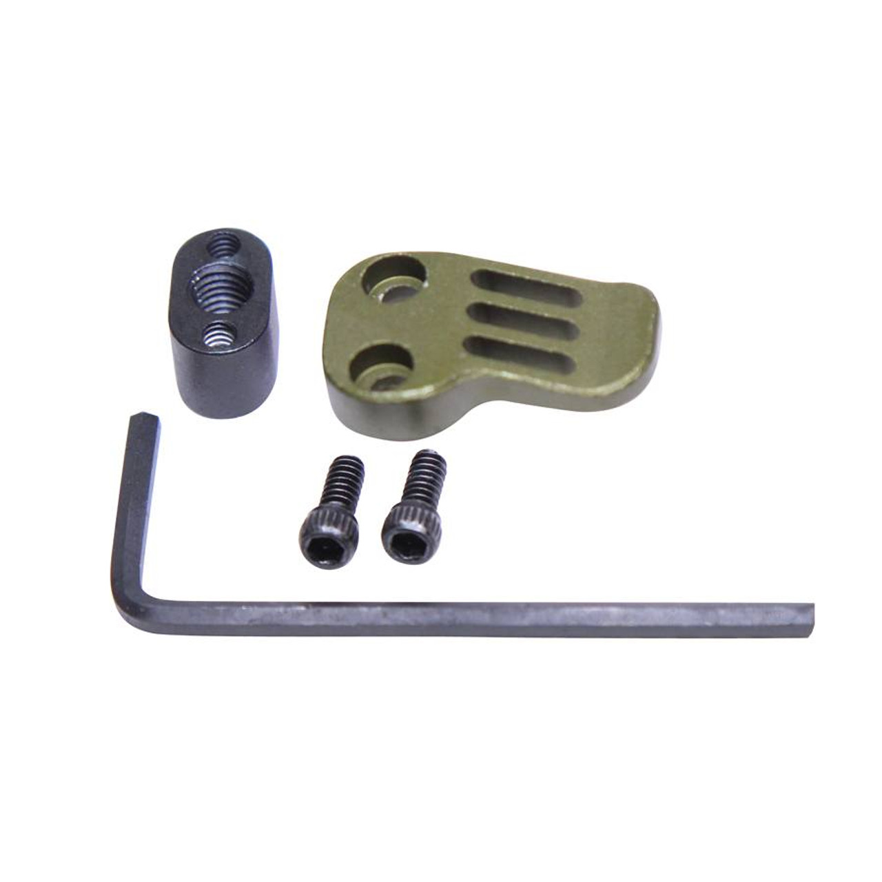 Guntec USA EXT-MC-GREEN Extended Mag Catch Paddle Release (Anodized Green)