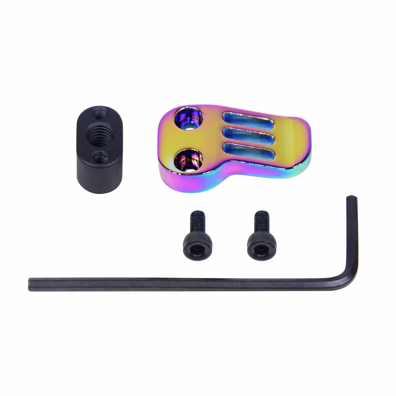 Guntec USA EXT-MC-RPVD Extended Mag Catch Paddle Release (Rainbow PVD Coated)