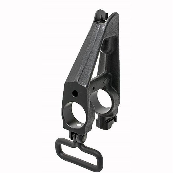 CMMG 55DA338 USA MADE AR-15 Front Sight Base Assembly, black metal firearm accessory for AR-15 rifles.