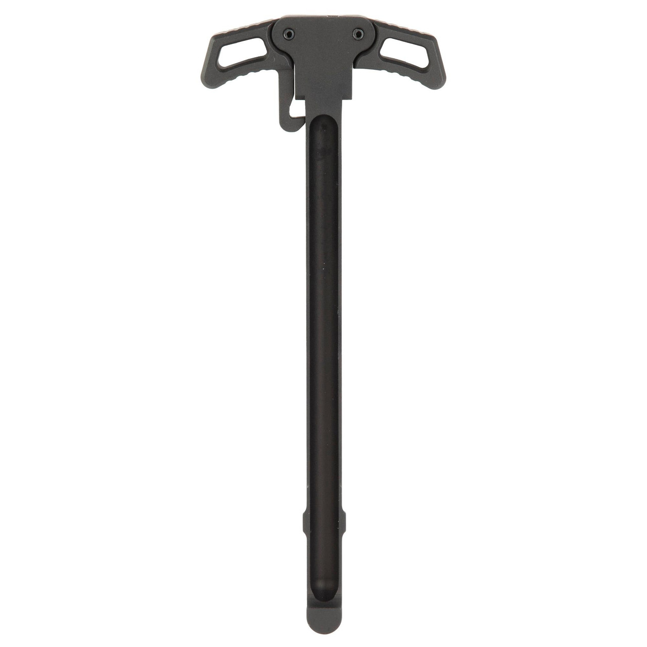 CMMG ZEROED Ambidextrous Charging Handle for AR15, durable 7075 aluminum with black finish, featuring a perfect grip for reliable firearm operation.