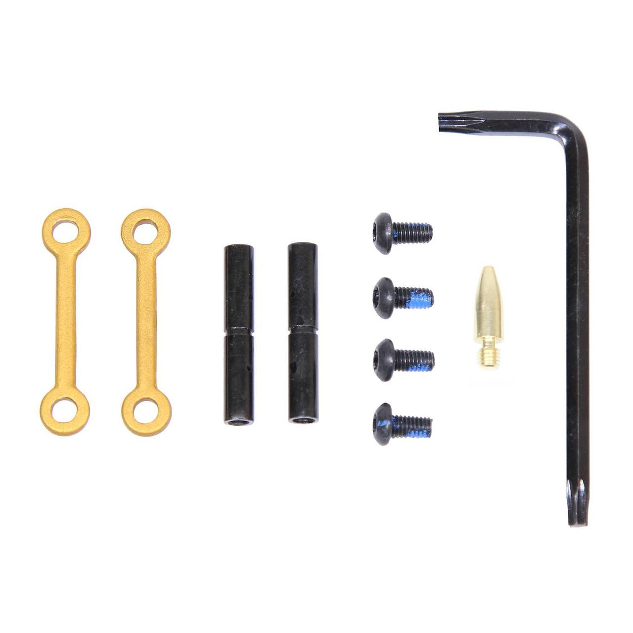  Guntec USA GT-ARP-GOLD Complete Anti-Rotation Trigger/Hammer Pin Set (Anodized Gold) 