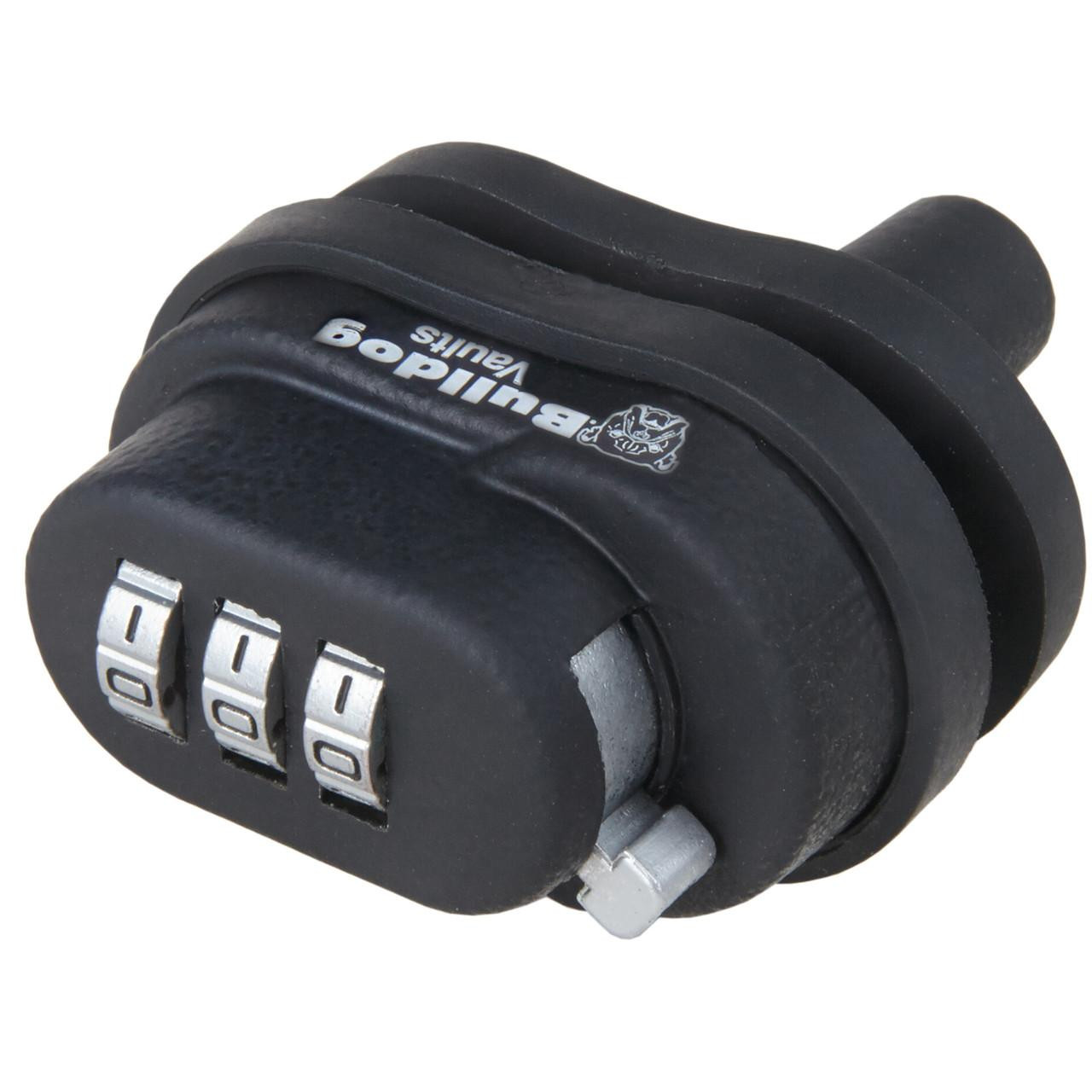 Bulldog Cases BD8000 Single Trigger Lock Combo, black security lock with combination dials for firearm safety.