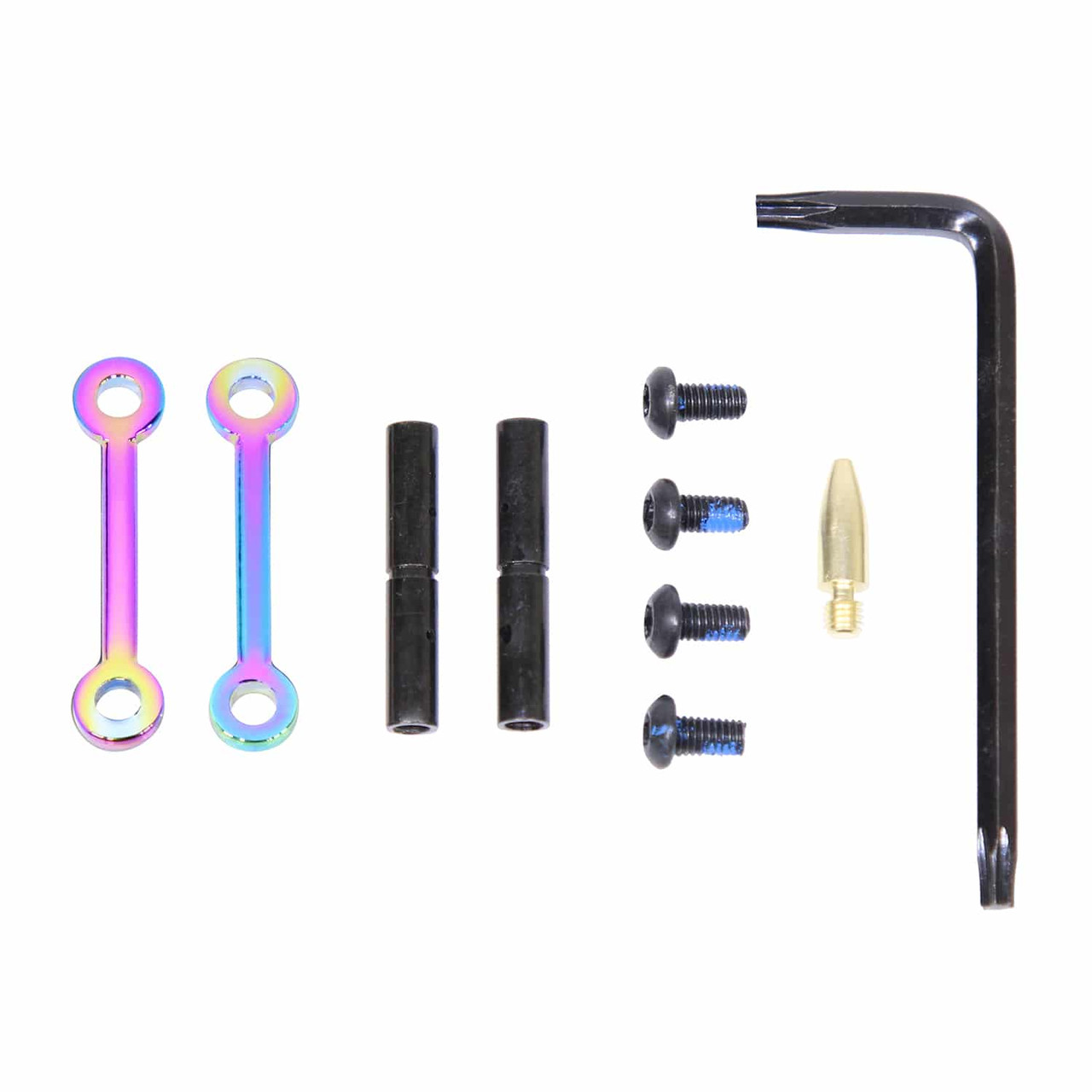 Guntec USA GT-ARP-RPVD Complete Anti-Rotation Trigger/Hammer Pin Set (Rainbow PVD Coated)