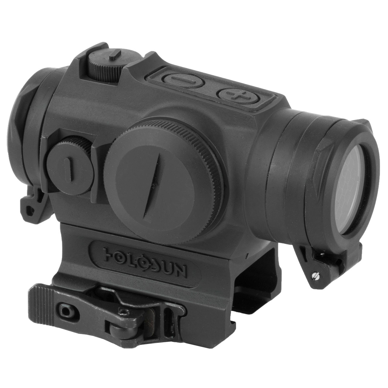 Holosun Technologies Holosun HE515GT-RD Elite Titanium Red Dot Sight - Multi-Reticle System & Parallax-Free Performance, tactical rifle scope with adjustable brightness controls and durable titanium construction.