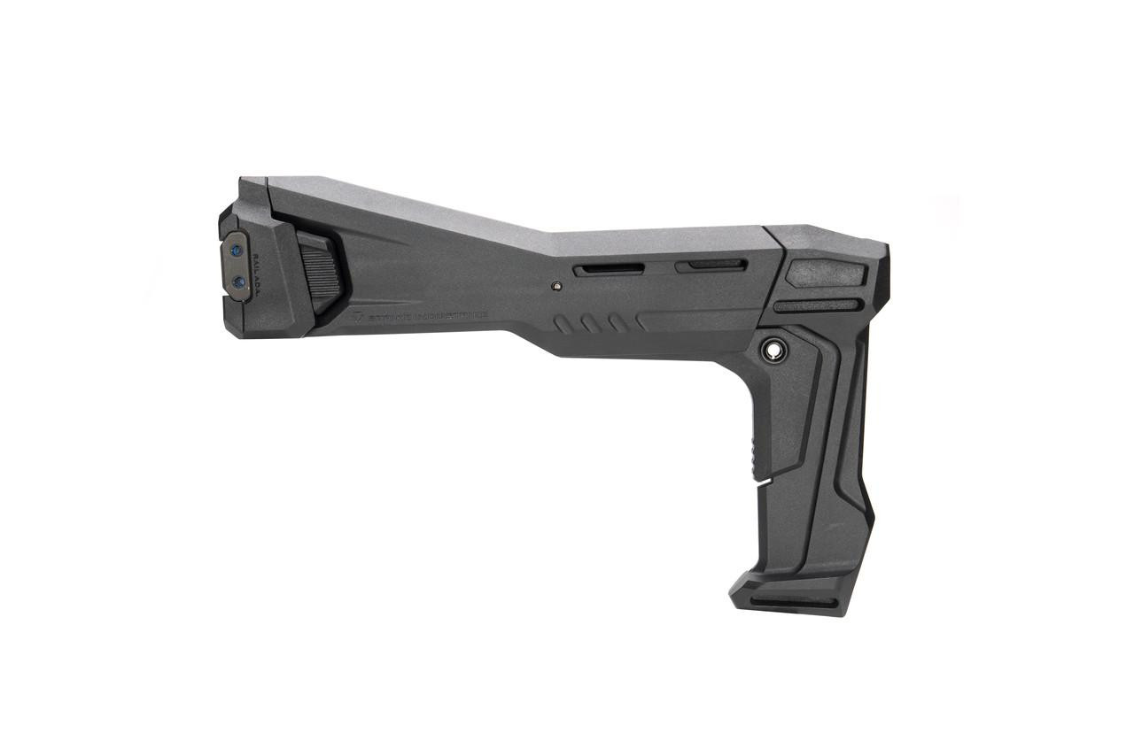Strike Industries SI-FSA-SP-STAB Adjustable FSA Polymer Stabilizer with Picatinny Mount, black polymer stabilizer with Picatinny mounting rail for firearm stabilization and customization.