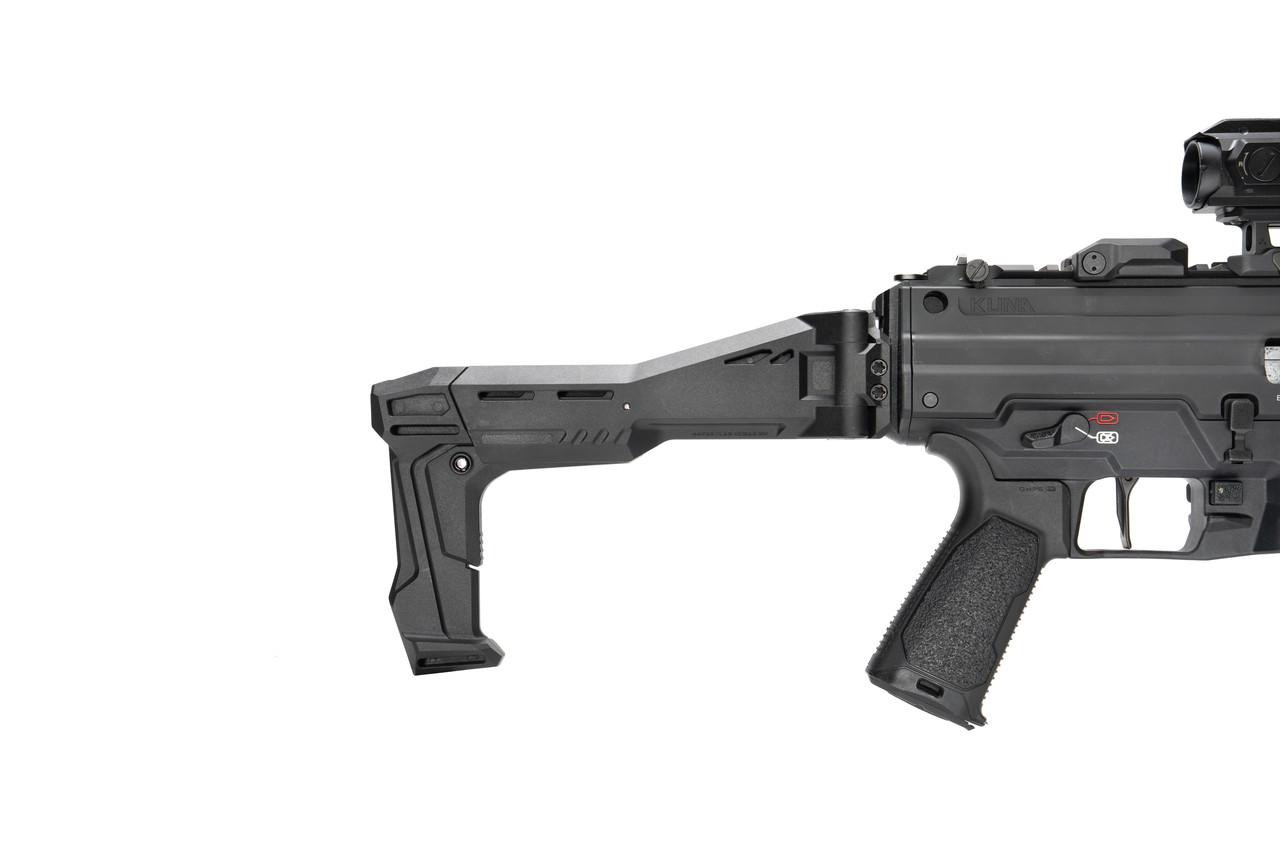 Strike Industries SI-FSA-SP-STAB Adjustable FSA Polymer Stabilizer with Picatinny Mount, black color, for firearm stability and customization.