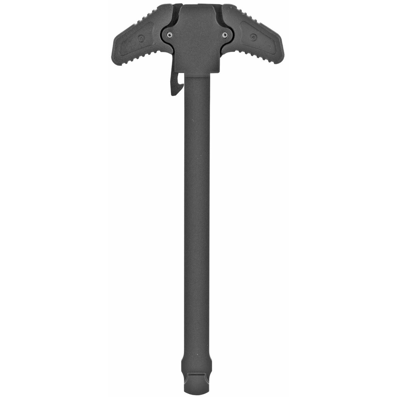Radian Weapons RAPTOR Charging Handle MPX Black - Durable Performance Upgrade, black tactical firearm charging handle with ergonomic design and textured grips for enhanced handling.
