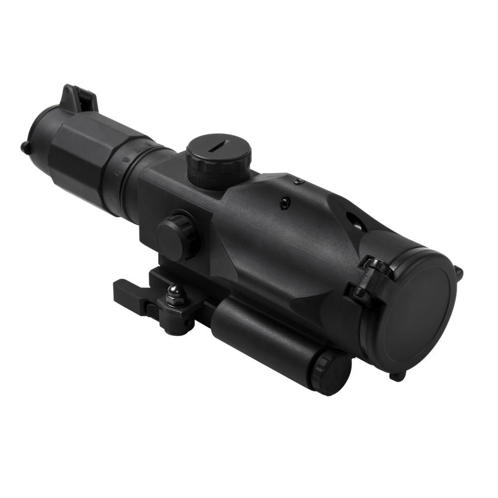 NcStar NcSTAR VSRTM3940GV3 SRT Gen3 3-9X40 Mil-Dot Rubber Armored Rifle Scope, black scope with adjustable magnification and rubber armor for durability and grip.