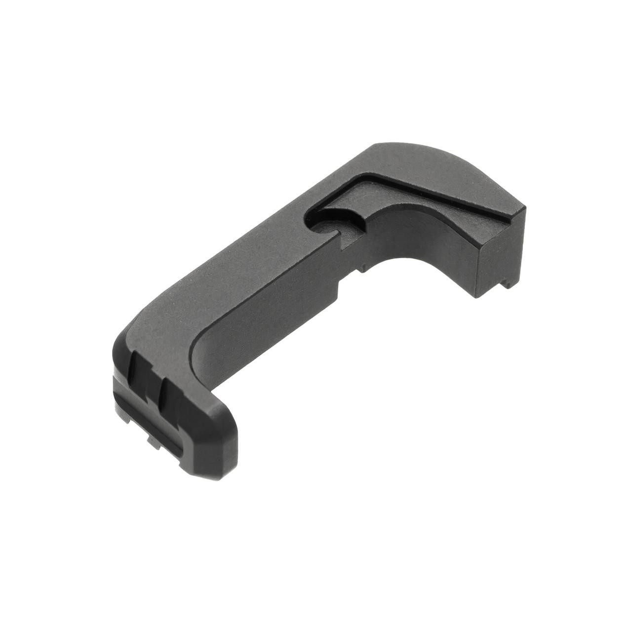 Tyrant CNC Extended Magazine Release for Glock Gen 4/5 - TD-GEMR-BLK, black extended magazine release lever for Glock pistols.