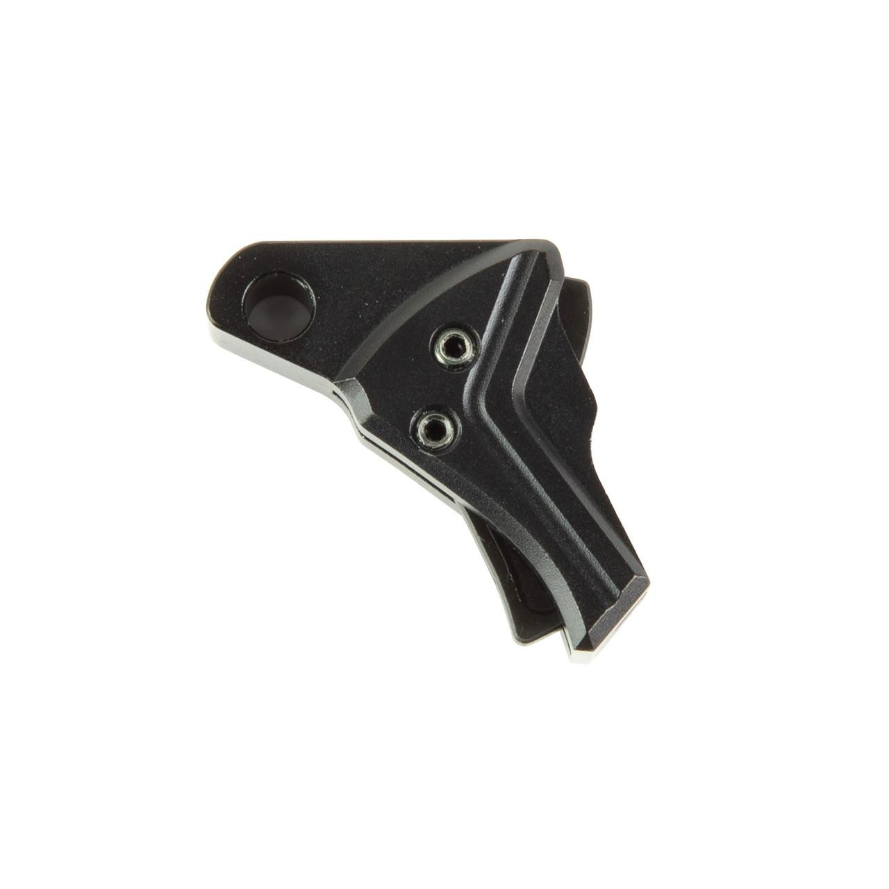Tyrant CNC TYTD-G43TRIG-BLK-BLK I.T.T.S. Trigger Shoe for Glock 43X - Superior Performance & Comfort, black trigger shoe designed for enhanced gun handling.