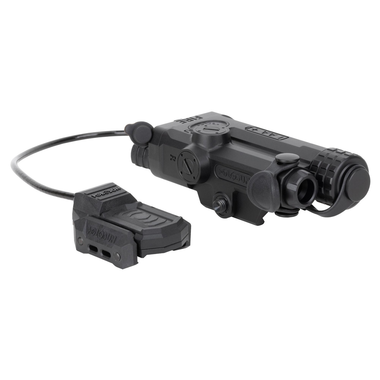 Holosun Technologies Holosun IRIS-IR1 Infrared Laser System - Tactical Rail-Mounted IR Laser with Remote Activation, black tactical laser with remote control attached