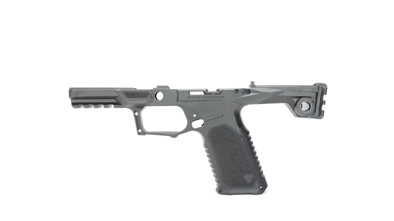 Strike Industries SI-SMC-B-SAE-4.5-BK SMC Bravo Chassis for Springfield Echelon 4.5, black tactical chassis for firearm customization.