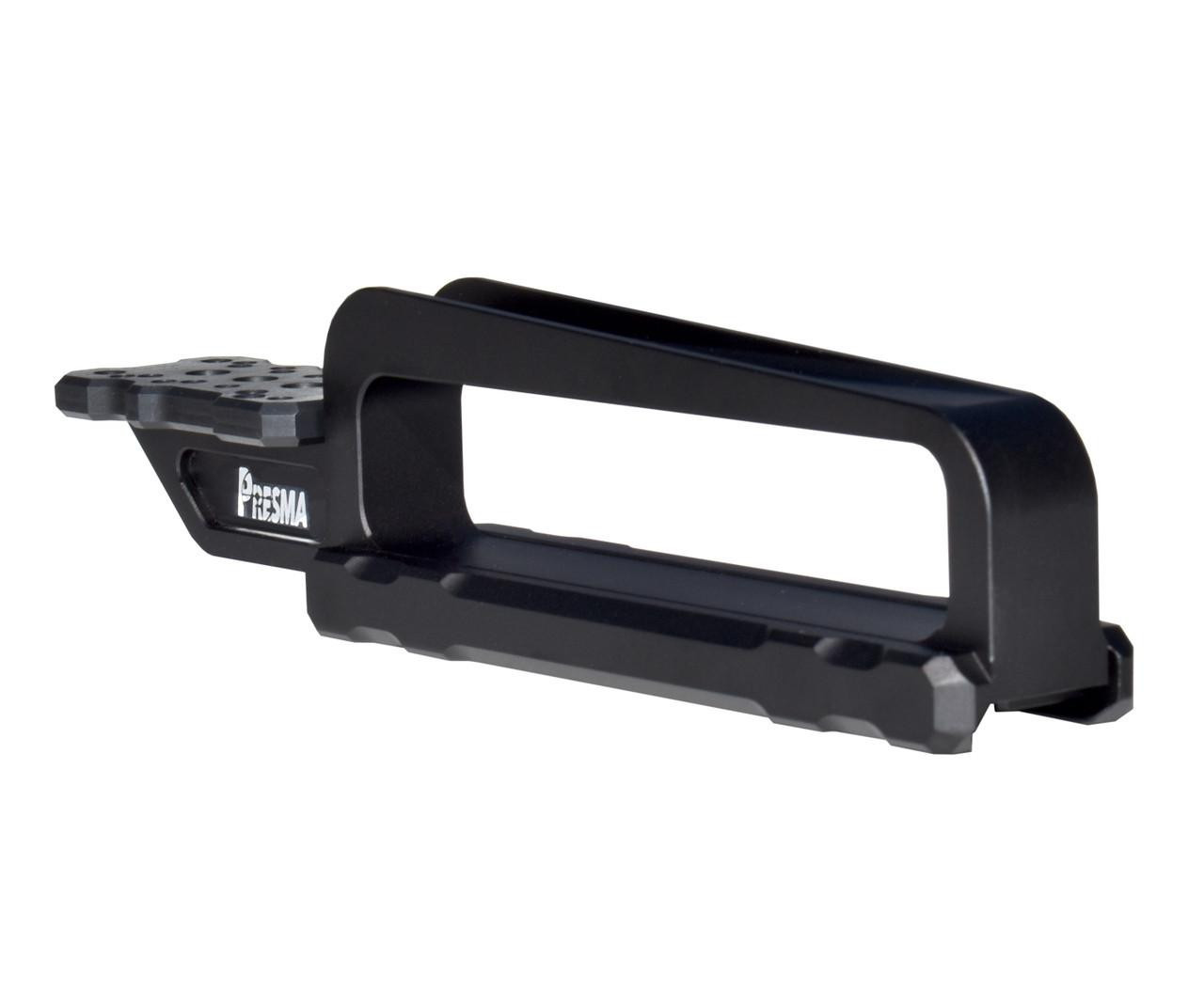 Presma MCHRD Carry Handle with High Strength Alloy Steel Plate, image showing a durable black handle designed for multiple micro red dot types.