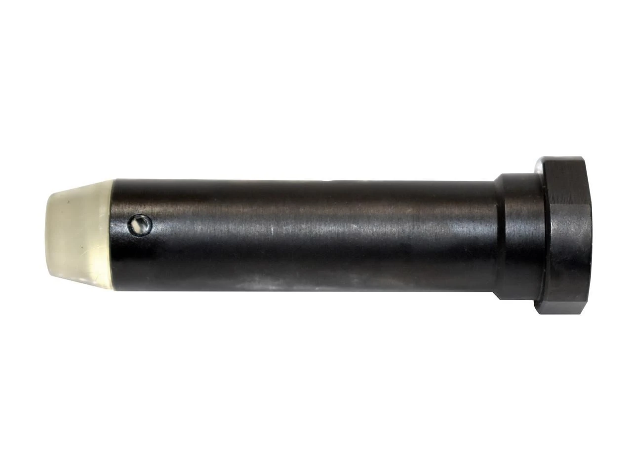 Presma ABCSportZ AR-15 Heavy Stock Buffer, Steel, 3.25 inches, 4.6 ounces, gray and black firearm component with rubber and metal parts.